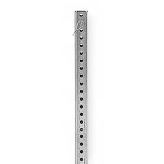 Steel leg extender for portable stage packages. Overall height 3.5 ft, overall width 1.8 in. Used to adjust stage height in event, theater, and industrial staging setups.