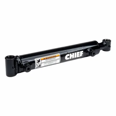 CHIEF Welded Hydraulic Cylinder: 8 in Bore Dia., 24 in Stroke Lg, 40 in Retracted Lg - Cross-Tube Mount Welded Hydraulic Cylinders