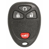 This keyless entry remote is designed for GM vehicles, enabling remote locking and unlocking. It supports standard remote keyless entry functions and is suitable for fleet vehicle maintenance operations to streamline access control