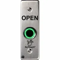 SAFETY TECHNOLOGY INTL Wave-to-Open Touch Plate: 4 13/16 in Ht, 1 5/8 in Dp, 1 1/2 in Wd, Gray (MPN NT-SS002-EN)