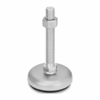 JW WINCO Male-End Leveling Mount: Swiveling Stud, 3/8"-16 Thread Size, 2.36 in, 3,147 lbf Capacity (MPN 31-60-3/8X16-75-B1-SK)