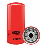 BALDWIN FILTERS Oil Filter: B7245, 1 1/2"-16 Thread Size, 12 1/8 in Overall Ht, 5 3/8 in Outside Dia