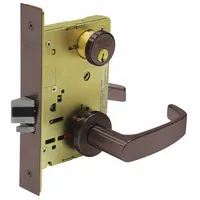 SARGENT Door Lockset: Storeroom Lever Locksets, Bronze, ADA Compliant (MPN 8204 LNL 10B)