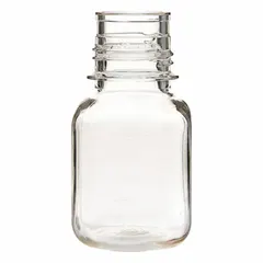 Plastic Lab Media Bottle, Polycarbonate, 125 mL, Graduated, Colorless