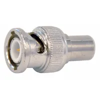 DOLPHIN COMPONENTS CORP Coaxial Terminator: Male, Connector, Silver, Crimp-On, 4 GHz Max Freq, 10 PK (MPN DC-88T-50)