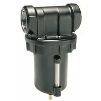 PARKER Compressed Air Filter: Particulate, 1 in NPT, 5 micron, 300 cfm, 175 psi Max Op Pressure (MPN F602-08WGR/M4)