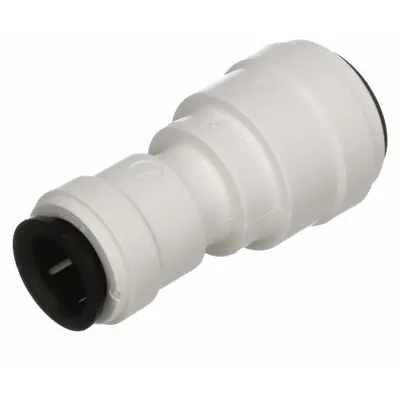 WATTS Push-Fit Union Fitting: 3/4 in OD x 1/2 in OD Size - Polysulfone Push-to-Connect Tube Fittings