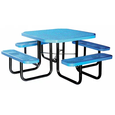 OEM Picnic Table: Expanded Metal - Octagon Picnic Tables