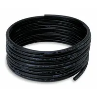 This CONTINENTAL bulk push-on air hose features a black nitrile cover and is rated for 250 psi maximum working pressure at 70°F. Designed for use with push-on fittings, it enables quick, clamp-free assembly in pneumatic systems. Suitable for air tools, compressors, and general plant air lines