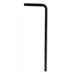L-shaped hex key with 5/64 in SAE tip size, short length, made of alloy steel with black oxide finish. Includes 2 tips. Used for driving hex socket screws and bolts in maintenance, assembly, and repair tasks where a compact tool is required.