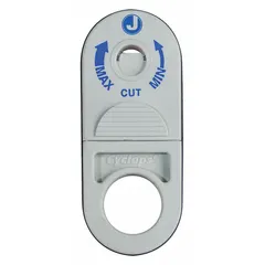 This auto cable stripper handles cable diameters from 1/8 to 3/8 in (0.375 in) with a strip length of 1/2 in. It features a standard cushion grip for user comfort and has an overall length of 3 1/2 in. Suitable for stripping various cables in electrical and telecom installations.