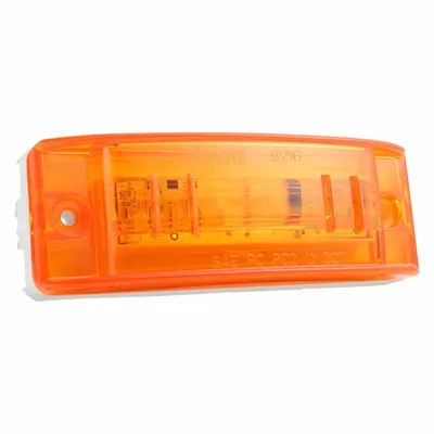 GROTE Clearance Marker Lamp: Clearance Light, LED, Rectangular, Amber, Screw - Clearance Lights