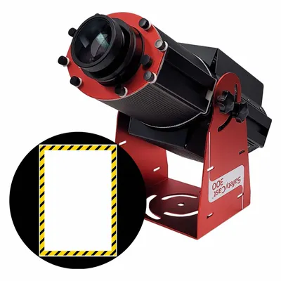 LASERGLOW TECHNOLOGIES Fixed Image Projector: Projector, Lens and Image Template, Hazard Box - LED Projectors with Image Disks
