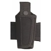 UNCLE MIKE'S Key Holder: Black, Nylon, 5 1/4 in x 1 3/4 in, Snap Closure, For 2 1/4 in Belt Wd (MPN 88581)
