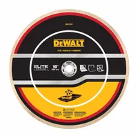 DEWALT Diamond Saw Blade: Ceramic/Granite/Marble/Porcelain/Stone/Tile, 10 in Blade Dia., For Saw (MPN DW47057)