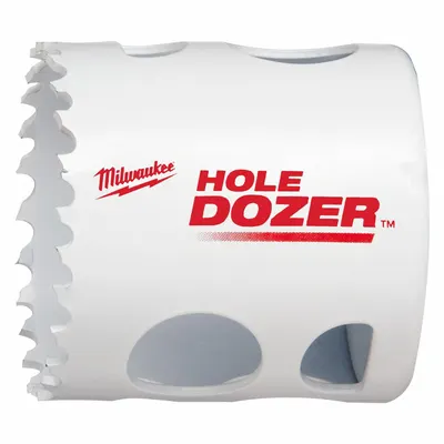 MILWAUKEE Hole Saw: 1 7/8 in Saw Dia., 3.5 Teeth per Inch, 1 5/8 in Max. Cutting Dp - Multi-Material-Cutting Hole Saws without Arbor