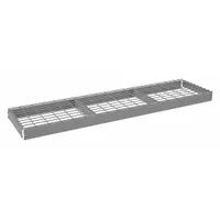 TENNSCO Shelf: 72 in x 18 in, 2,000 lb Load Capacity, Steel, 5 ga Decking, Gray, Shelf (MPN ZLCS-7218W)