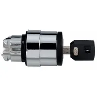 SCHNEIDER ELECTRIC Keyed Selector Switch: 2 Position, 22 mm Panel Mounting Size, Series XB4 (MPN ZB4BG212)