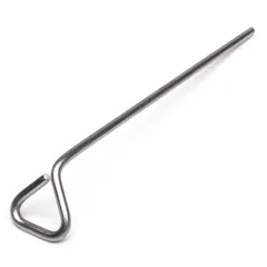 This stainless steel cell spreader is designed for evenly distributing cells across 6 cm culture plates. Its autoclavable construction allows repeated sterilization for aseptic technique in microbiology and cell culture applications. The silver finish provides corrosion resistance and easy cleaning.