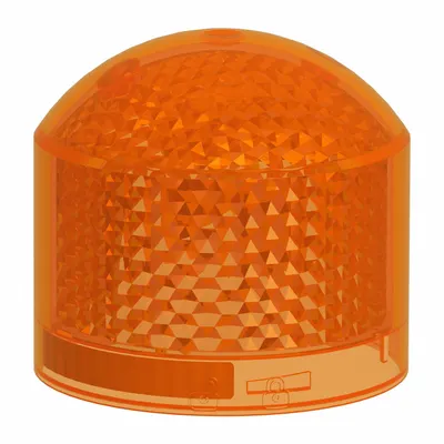 SCHNEIDER Tower Light Module: Flashing, 24V AC/DC, Orange, 2 13/16 in Overall Dia - Flashing Light Modules