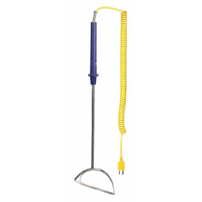 OAKTON Type K Surface Temperature Probe, 10.5 in, Straight Handle - Thermocouples for Surface Applications