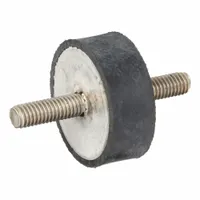 JW WINCO Vibration-Isolating Mount: Cylindrical, Natural Rubber, Male x Male Style (MPN 451.1-51-19-3/8-55)