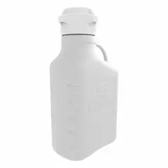 APPROVED VENDOR Rectangular Plastic Carboy, 5 L, 83 mm Screw Cap