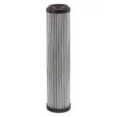 Hydraulic cartridge filter element with 10 micron rating and fiberglass media. Designed for use in industrial hydraulic systems to remove particulate contaminants from fluid. Commonly applied in return-line or pressure-line filtration for mobile equipment, machine tools, and power units.