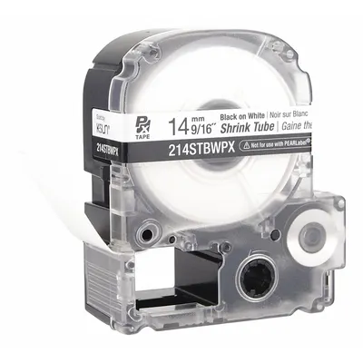 EPSON Sleeve Label: 9/16 in x 9/16 in, Polyolefin, White (Matte) - Epson Continuous Sleeve Label Roll Cartridges