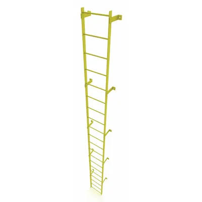 TRI-ARC Ladder,Steel,Standard Fixed,20-Rung: 20 ft Overall Ht, 25 in Overall Wd - Fixed Ladders