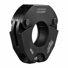 This press ring is designed for joining 1-1/2 in pipe in press systems. It is constructed from 304 Stainless Steel and Steel, and is compatible with standard and extended press tools. Suitable for use with 304 Stainless Steel, 316 Stainless Steel, or Black Iron pipe in commercial plumbing and industrial piping applications.