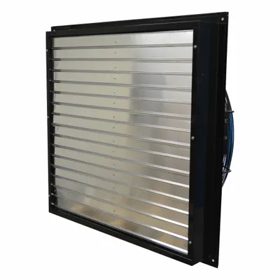 CANARM Exhaust Shutter Fan: 36 in Blade, 1 Speed, 1 hp, Totally Enclosed Air Over - High-Efficiency Shutter-Mount Exhaust Fans