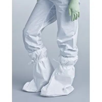 BIOCLEAN Boot Covers: Polypropylene, ISO 4 (Class 10) and above, Sterile, Elastic - ISO 4 Clean-Processed & Sterile Boot & Shoe Covers