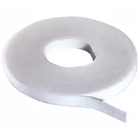 RIP-TIE Hook-and-Loop Cable Tie Roll: 75 ft Lg, 1 in Wd, 50 lb Tensile Strength, White (MPN W-75-HRL-W)