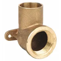NIBCO Sweat Fitting Elbow: 3/4 in CTS x 3/4 in Pipe, Cup x FNPT, Drop Ear, Bronze (MPN 70735LF-34)