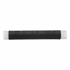 This cold shrink tubing is made from black EPDM rubber and has an inner diameter of 0.4 inches after shrinking. It is 9 inches long and is used for insulating electrical connections and cables in industrial and utility applications, providing electrical insulation and environmental sealing.