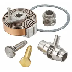 Valve repair kit for mixing valves, compatible with TMS-25 Series. Includes port sleeve. Constructed from bronze, metal, and stainless steel. Used to service and restore mixing valves in commercial and industrial water temperature control systems.