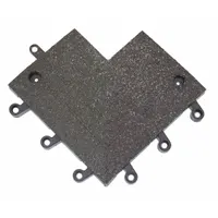 Ramp Inside Corner: Ramp Inside Corner, 9 in x 9 in, WEARWELL ErgoDeck™, Grit, Black, Vinyl, Vinyl (MPN 561.78X6X9X9BK)