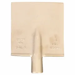 Long-reach scraper with a straight, stiff aluminum bronze blade. Overall length of 12 inches. Suitable for deburring, cleaning, and surface preparation in industrial maintenance and metalworking. The non-sparking material allows use in hazardous environments requiring spark-free tools.