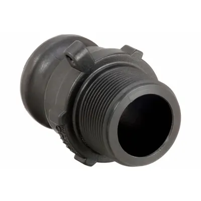 BANJO Cam and Groove Adapter: 2 in Coupling Size, 2 in Hose Fitting Size - Type F Polypropylene Cam & Groove Fittings
