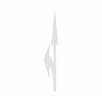 RAE Preformed Thermoplastic Pavement Markings: Left Elongated Combo Arrow, White, 20 ft Lg, 43 in Wd (MPN PR-TH-3535)