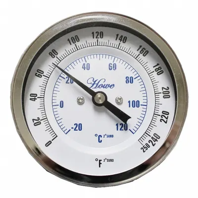 LEONARD VALVE Dial Thermometer: Compatible with Various Series, Dial Thermometer - Repair Kits & Replacement Parts for Mixing Valve