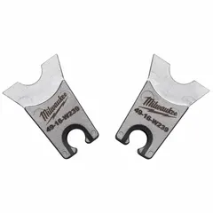 W Style die set for crimping 2 AWG wire. Includes upper and lower dies. For use with MILWAUKEE model 2678-20. Suitable for electrical installations and maintenance.