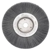 WEILER Wire Wheel Brush: Crimped Steel, 12 in Dia x 3/4 in Wd, 1 1/4 in Arbor, 0.006 in Fill (MPN 93004)