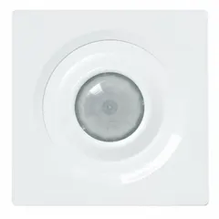 This ceiling-mount occupancy sensor uses passive infrared (PIR) and microphonic detection to control lighting loads. It is hard-wired for 120 to 277V AC operation and supports up to 800W for fluorescent and incandescent loads, as well as LED loads. Suitable for automatic lighting control in commercial and industrial spaces.