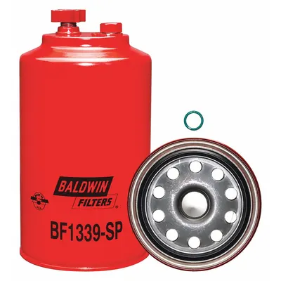 BALDWIN FILTERS Fuel Filter: Spin-On, 4 5/16 in Outside Dia, 1"-14 Thread Size, Cellulose - Spin-On Fuel Filters