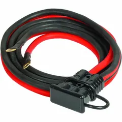 Plug-in jumper cables with Quick Connect cable connection for high-current jump-starting. Cable length 7 1/2 ft, max current 1,000 A. Includes two ring terminals for battery connection. Suitable for heavy-duty vehicle and equipment battery maintenance.
