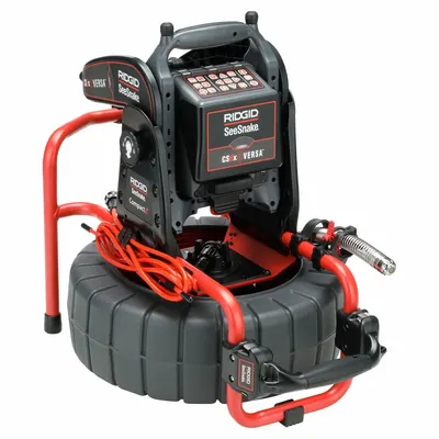 RIDGID Pipe Inspection System: SeeSnake, 100 ft Lg., 6 in Max. Pipe Dia. - Ridgid Pipe Inspection Camera Reels