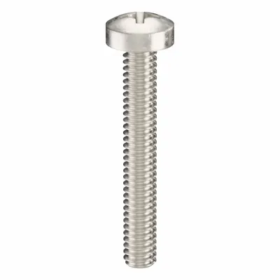 USA INDUSTRIALS Machine Screw: M2x0.40 Thread Size, 14 mm Lg, 18-8, Stainless Steel, Plain - Pan Head Machine Screws