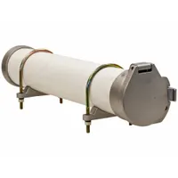 Aluminum conduit carrier kit in silver finish. Overall height 8 in, width 7 1/16 in. Includes zinc-plated U-bolts for mounting. Used to organize and secure conduit during transport in vans and service vehicles